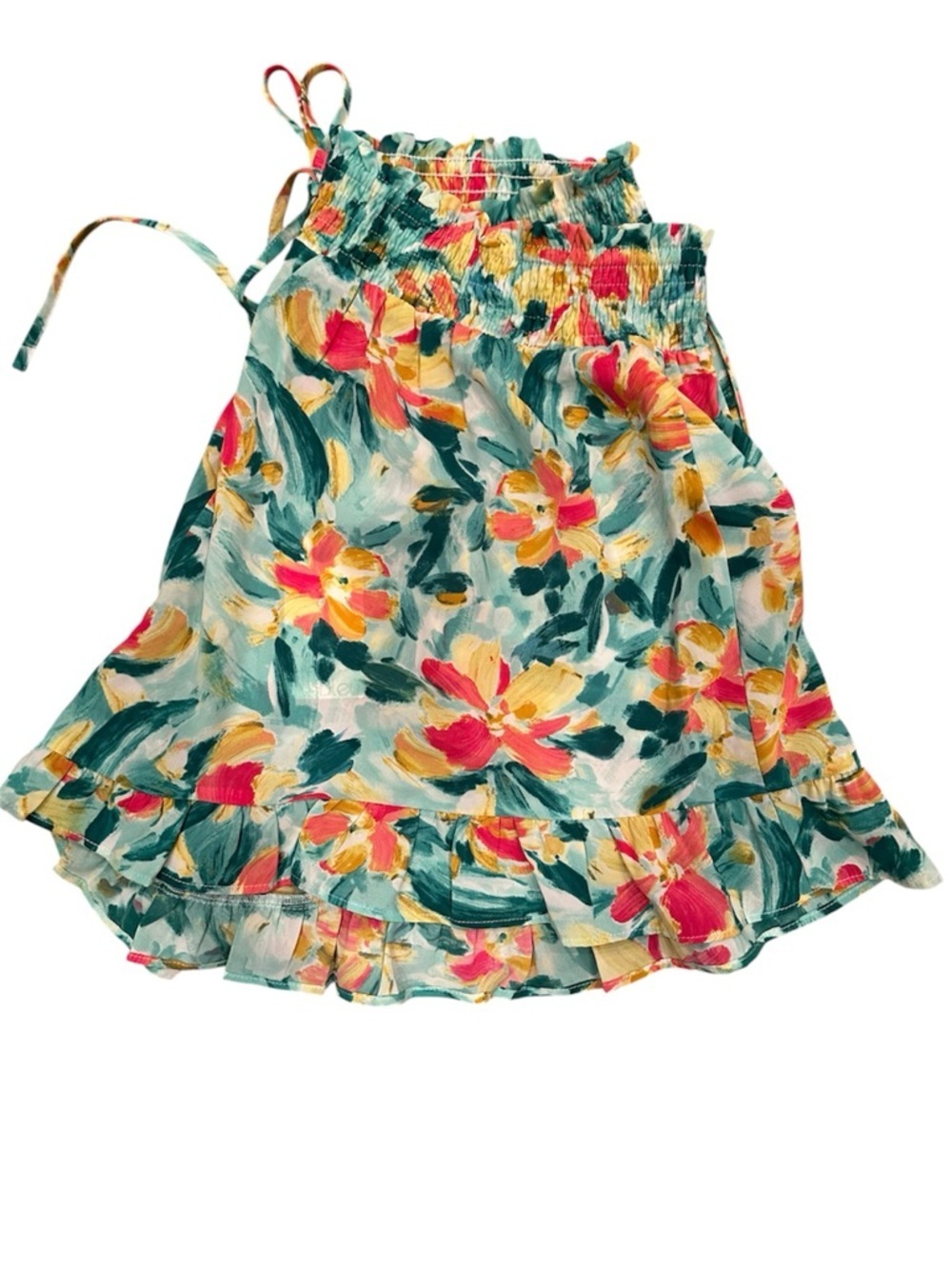 NWT Stretch Waist Floral Shorts Tropical Beach Lightweight Vacation Sz XL